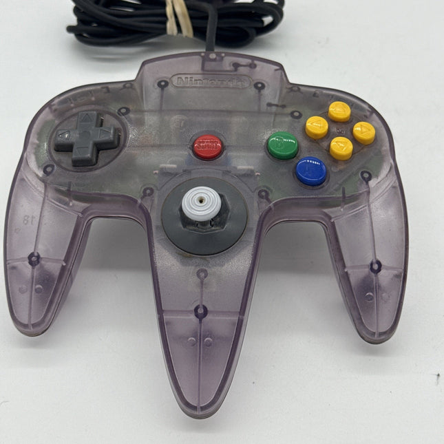 Nintendo N64 Clear Atomic purple Controller OEM Funtastic