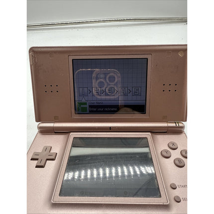 Nintendo DS Lite - Metallic Rose - With Charger - Tested and Working - Fast Ship