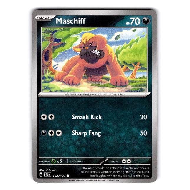 Maschiff - (Cosmos Holo) Common Miscellaneous Cards & Products 142/193 NM