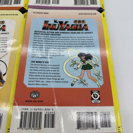 Inuyasha Manga Volume 2, 3, 4, 13 Art By Rumiko Takahashi English Manga