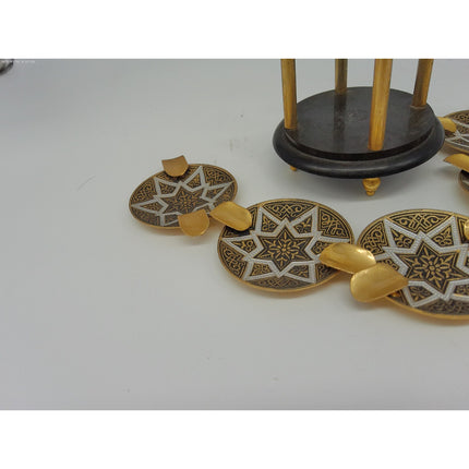 Set Of 5 Brass Vintage Personal Party Ashtrays Vintage Personal Small Ashtrays