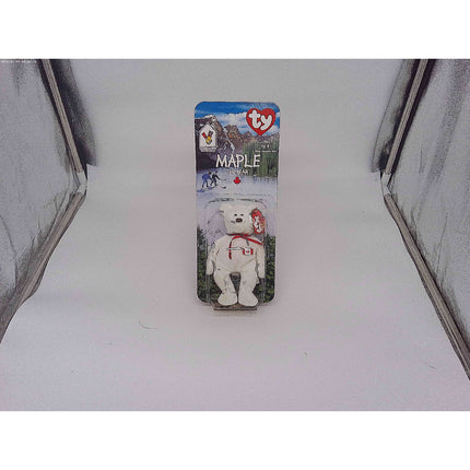 MAPLE THE BEAR-1996 MCDONALDS TY BEANIE BABY WITH RARE ERRORS 1993 OAKBROOK NIP
