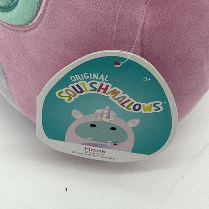 Squishmallows Kellytoy Soft 7½" Pillow Plush Hank Hippo in Pink Unicorn Costume