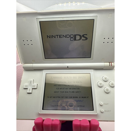 Nintendo DS Lite Console with Charger - Polar White - Tested Works - Usg 001
