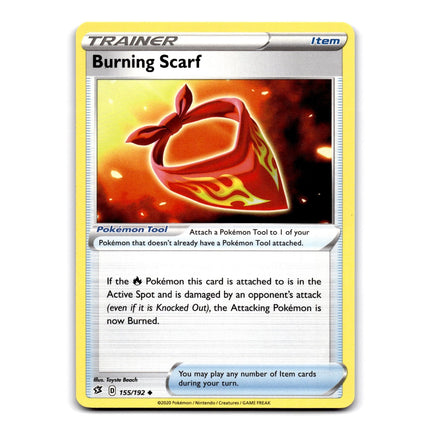 Burning Scarf Uncommon SWSH02: Rebel Clash 155/192 NM