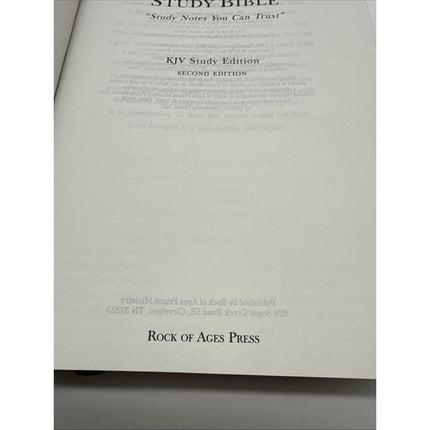 The Rock of Ages Study Bible, KJV, 2009 2nd Edition 2009 , 1st Printing RARE
