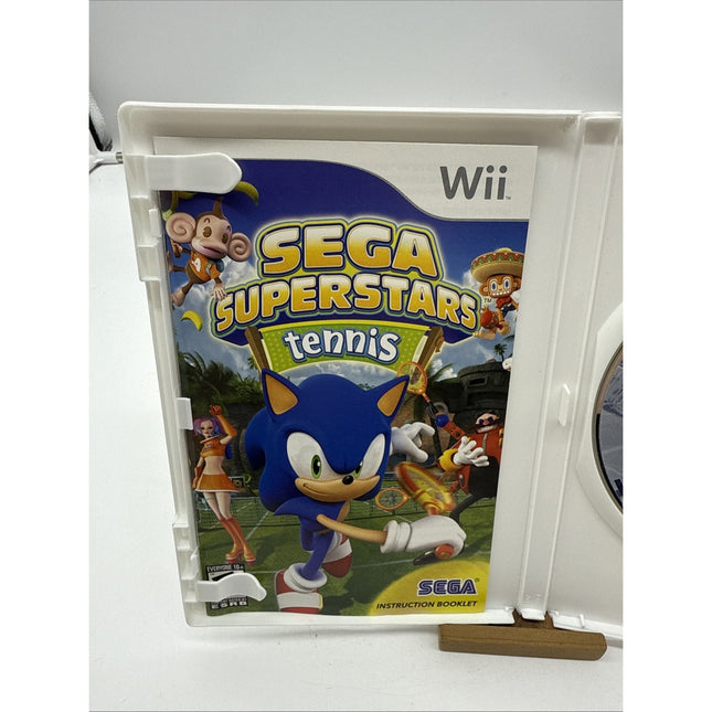 Sega Superstars Tennis (Nintendo Wii, 2008) Complete w/ Manual TESTED