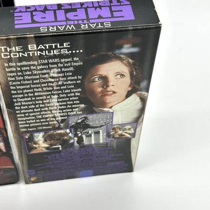 Star Wars Trilogy VHS Box Set 3 Tape Set THX 1995 Great Condition