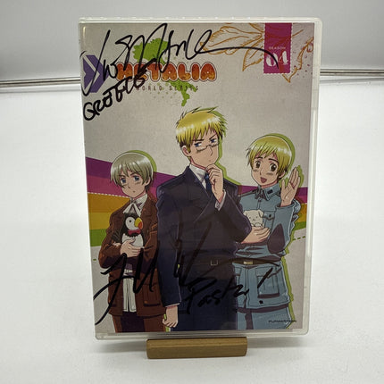 Todd Haberkorn Signed Copy Of Hetalia World Series Season 4 DVD 2 Disc Set