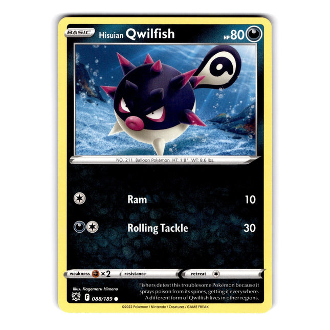 Hisuian Qwilfish (88) Common SWSH10: Astral Radiance 088/189 NM