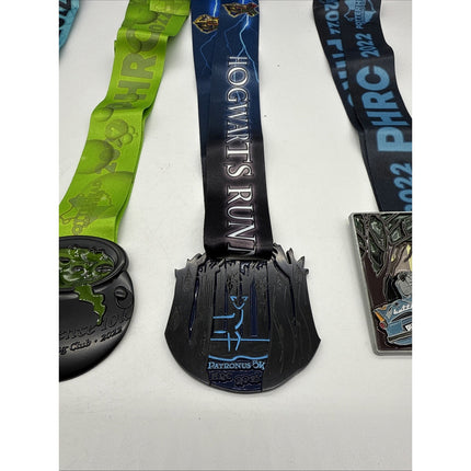 Harry Potter Hogwarts Running Club Race Medals Medallions W/ Lanyards Potterhead
