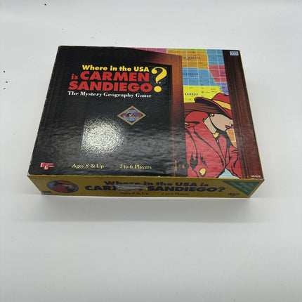 1993 Where in the USA is Carmen Sandiego? Board Game COMPLETE University Games