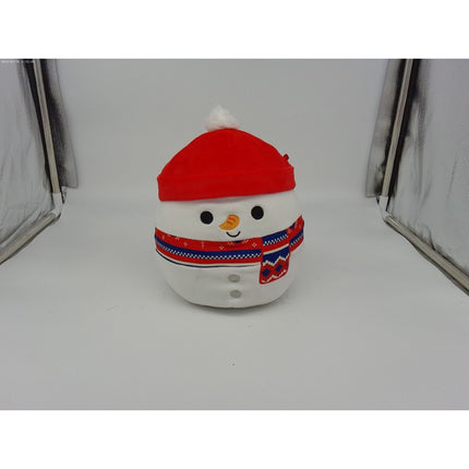 Squishmallows 8" Manny Snowman Festive Scarf Hat Plush 2023