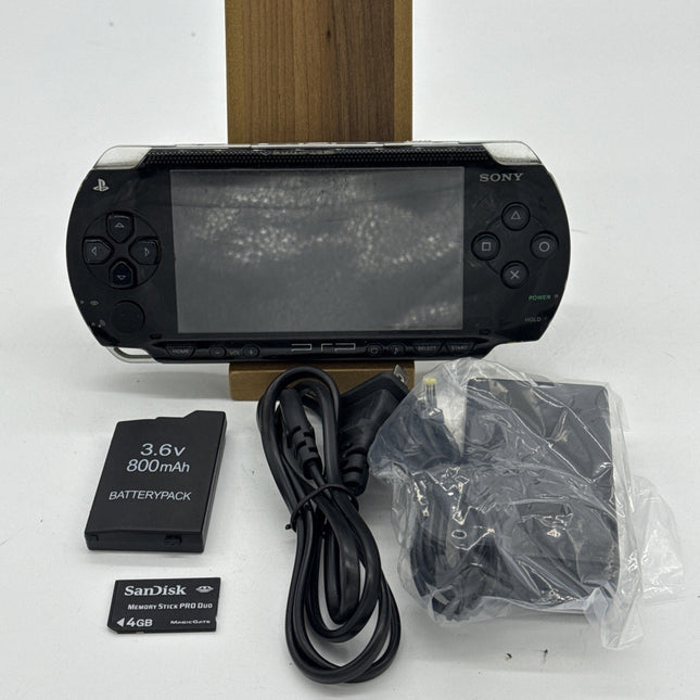 Sony PSP-1000 Console Black Japan Model PSP Tested Working W/ Charger And More
