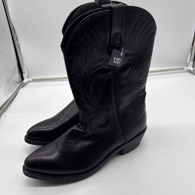 Masterson Boot Company Cowboy Black Cherry Western Boots Size 12 D Style RB875