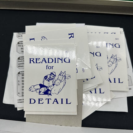 Learning Well Reading For Detail Red Level Edition Reading Comprehension Game