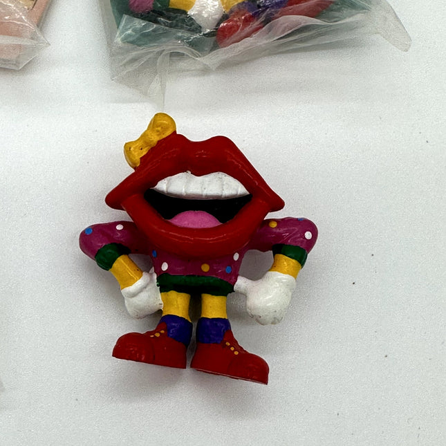 LOT OF 4 Vintage 1980s Applause General Foods Tang Hot Lip SEALED PVC Toy Figure
