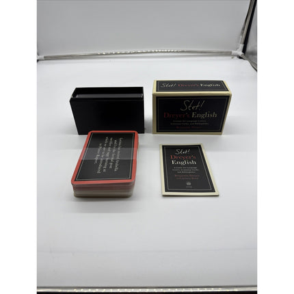 Clarkson Potter Card Game Stet! Dreyer's English Box VG+/EX